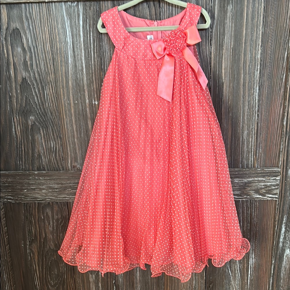 Pink Sleeveless Scoop Neck Sundress for Weddings